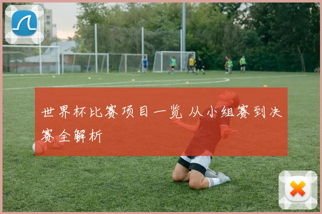 世界杯比赛项目一览 从小组赛到决赛全解析